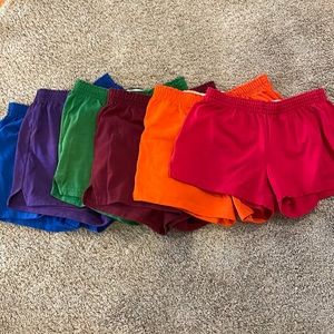 Soffe Multi Colored Shorts Bundle with Nike Pro Spandex Shorts Small